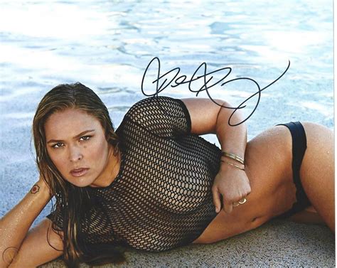 Ronda Rousey Sexy Fishnet Nude Autographed X Photo Proof Signed W