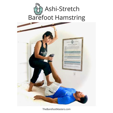 Try This Ashiatsu Barefoot Massage Hamstring Stretch Move Pick Up The Client S Leg And Hold