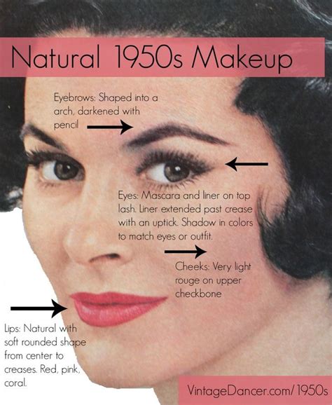 Authentic 1950s Makeup History And Tutorial Makeup History Vintage