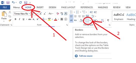 Cant Remove A Line Or Border In Word 2013 Super User