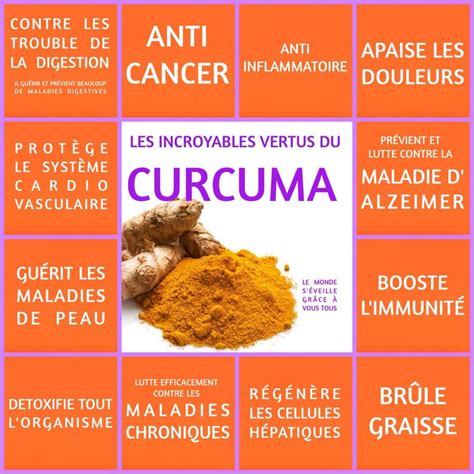 Les Bienfaits Du Curcuma Alimentation Et Santé Aliments Bons Pour La