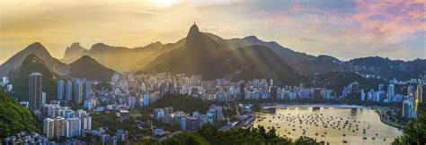 Panoramic View Of Rio De Janeiro Brazil Landscape