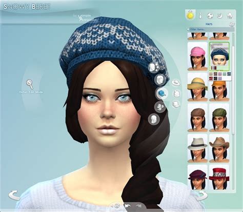 Snowy Beret By Vampireaninyosaloh At Mod The Sims Sims 4 Updates