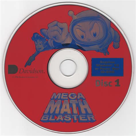 Mega Math Blaster Disc 1 Davidson And Associates Inc 1996