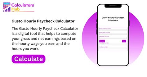 Gusto Hourly Paycheck Calculator Online