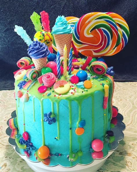 Candyland Cake Lollipops Gumdrops And Everything In Between What A