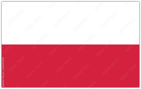 Polnische Flagge Stock Vector Adobe Stock