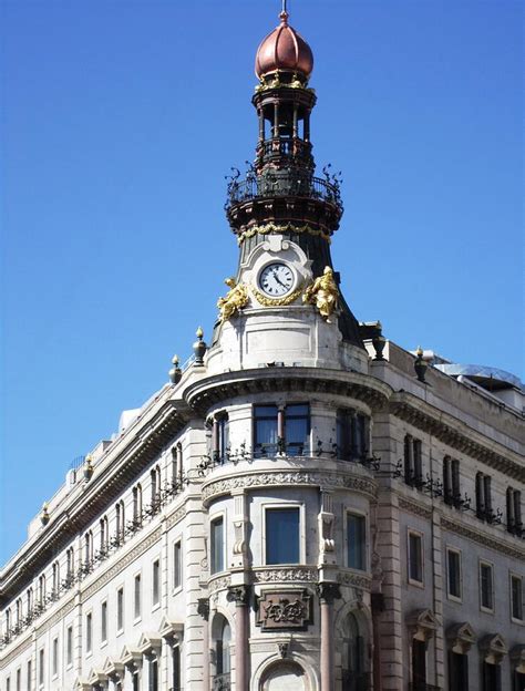 Gorgeous Historic Madrid Architecture Building In Spain Photograph By