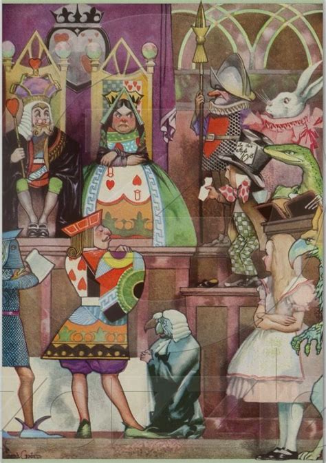 Alice In Wonderland Fairy Tale Illustration By American Illustrator