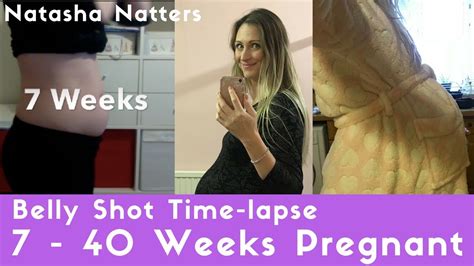 7 To 40 Weeks Pregnant In 2 Minutes Time Lapse Natashamorganyoutuber Youtube