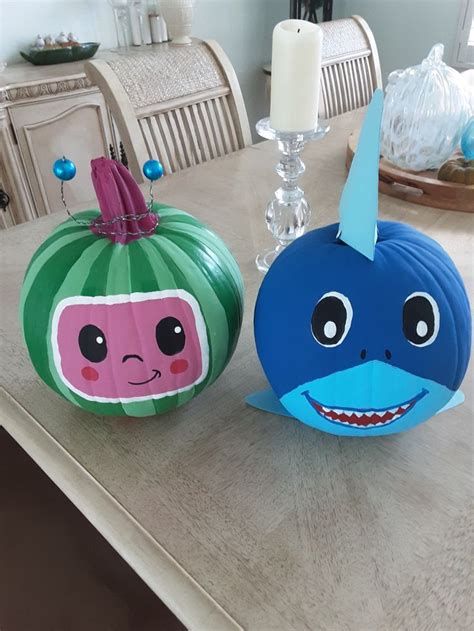 Painted These For Two Grandsons Halloween Pumpkin Crafts Halloween
