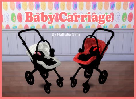 Sims 4 Ccs The Best Baby Carriage By Nathalia Sims