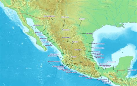 México Hidrografía La Guía De Geografía
