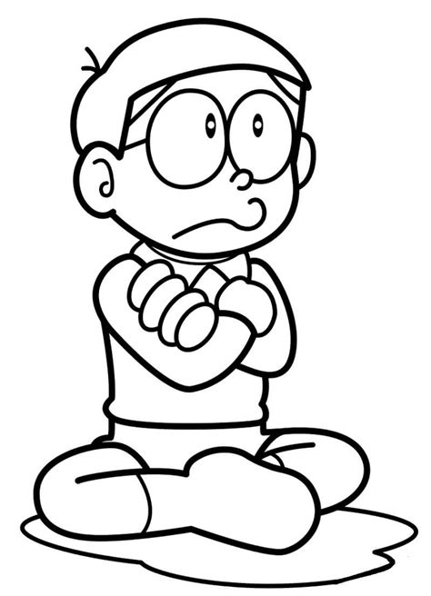 Desenhos De Triste Nobita 2 Para Colorir E Imprimir ColorirOnline