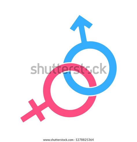 Sex Sign Icon Male Sign Female Sign Gender Symbol Heterosexual Vector Wedding Isolated