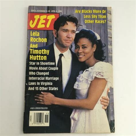 Jet Magazine April Lela Rochon And Timothy Hutton Interracial