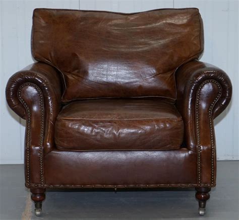 Osborne armchair vintage brown leather £ 899.00. Comfortable Timothy Oulton Balmoral Halo Heritage Vintage ...