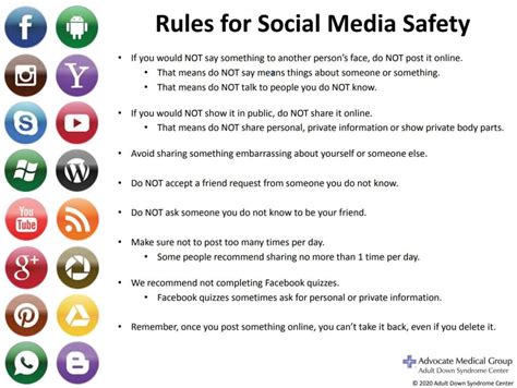 Resource Spotlight Rules For Social Media Safety Sibling Leadership