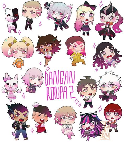Super Dangan Ronpa 2 Stickers In 2022 Danganronpa Danganronpa Characters Chibi