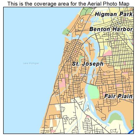 Aerial Photography Map Of St Joseph Mi Michigan