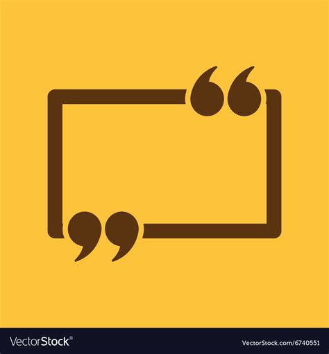 Quotation Mark Speech Bubble Icon Quotes Vector Image