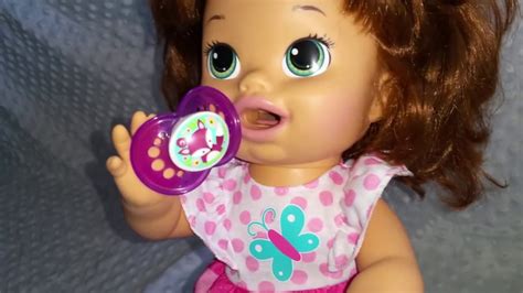 New Pacifier And Name For Snackin Sara Baby Alive Youtube
