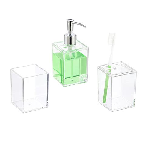 Clear Acrylic Countertop Bathroom Set The Container Store