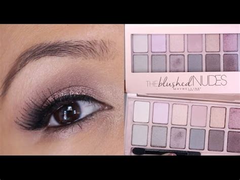 Fresh And Sultry Maybelline The Blushed Nudes Palette Tutorial Youtube