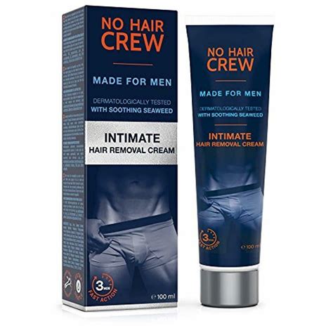 Mens Intimate Hair Removal Cream Extra Gentle For Sensitive Areas 100ml