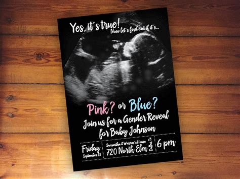 Custom Gender Reveal Invitations Mryn Ism