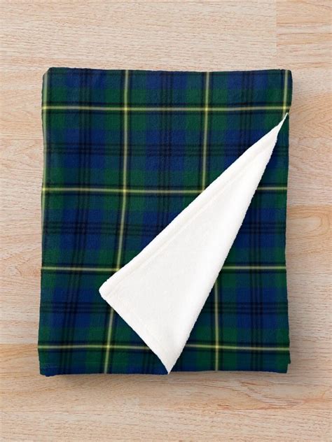Clan Johnstone Tartan Throw Blanket For Sale By Plaidwerx