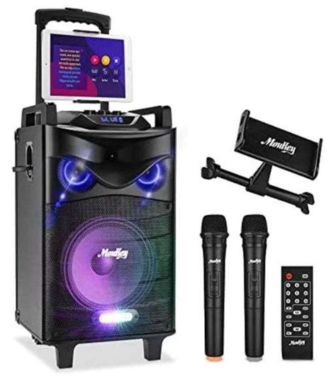 Moukey Karaoke Machine 10 Subwoofer Pa System Portable Bluetooth