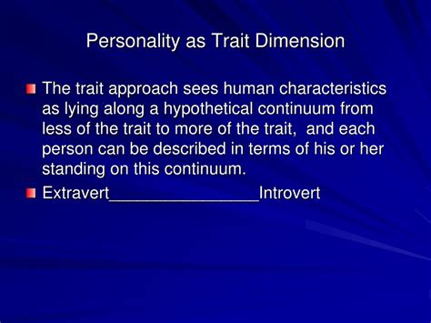 Ppt The Psychology Of The Person Chapter 7 Trait Approach Powerpoint