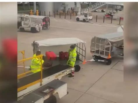 A Ryanair Passenger Filmed A Baggage Handler Carelessly Throwing Luggage To The Ground