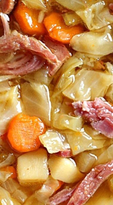 Leftover Ham Bone Soup With Potatoes And Cabbage Ham Soup Recipes