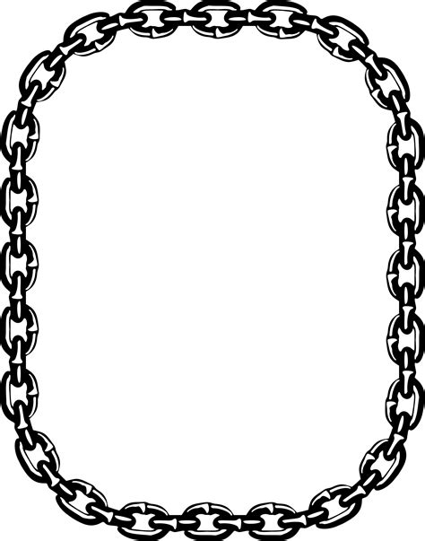 Chain Link Border Clip Art