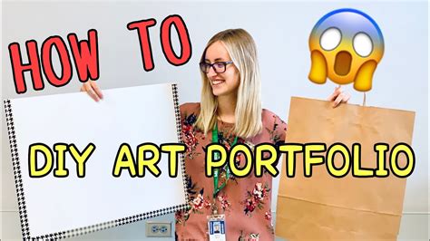 How To Diy Art Portfolio Youtube