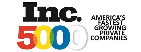 Inc 5000 List Of Fastest Growing Companies Bcd