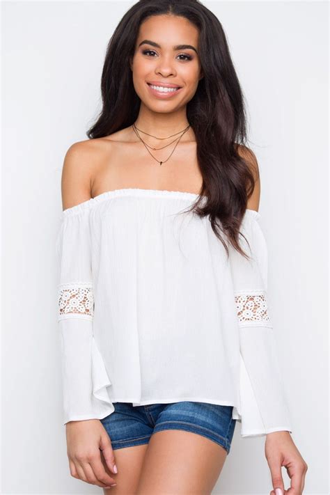 Leighton Off The Shoulder Top Tops Casual Tops Fashion