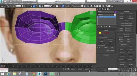 Edge Modeling A Head Part 1 Autodesk 3ds Max Youtube