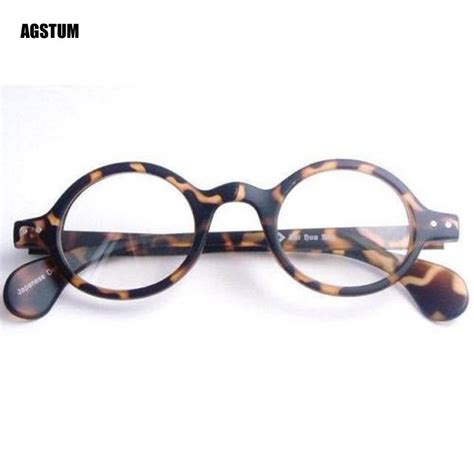 agstum vintage retro round amber leopard eyeglass frame reading glasses 1 0 2 0 3 0 glasses