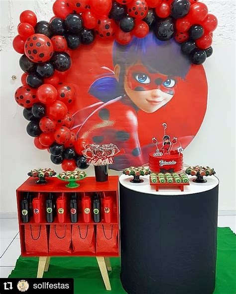 Fiesta De Ladybug Decoracion De Ladybug Para Fiesta Infantil Festa De Aniversario Miraculous