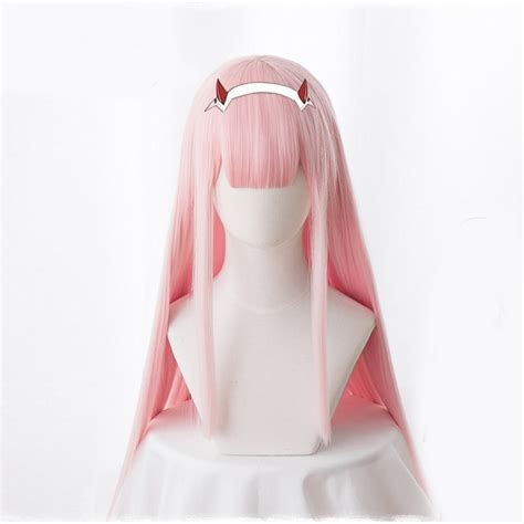Buy Anime Darling In The Franxx 02 Cosplay Wigs Zero Two Wigs 100cm