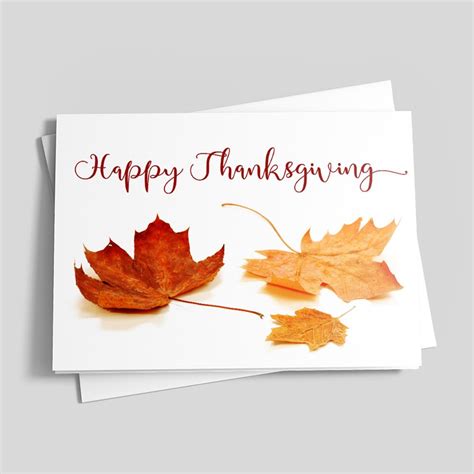 Fall Leaves Thanksgiving Card Holiday Greeting Cards By Cardsdirect