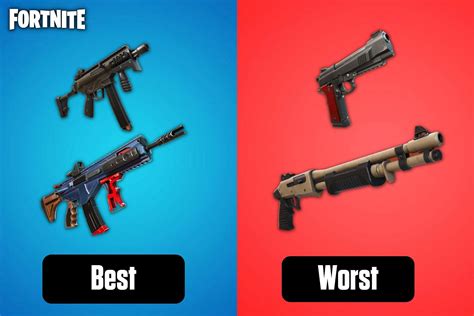 Ranking Every Weapon In Fortnite Chapter 3 Season 1 From Worst To Best