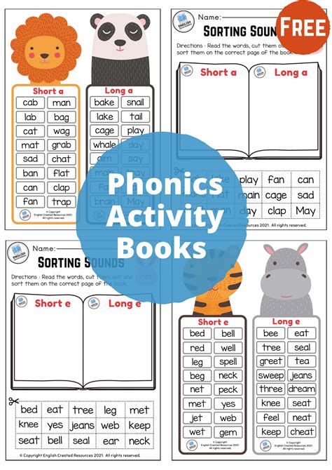 Phonics Activity Books English Created Resources