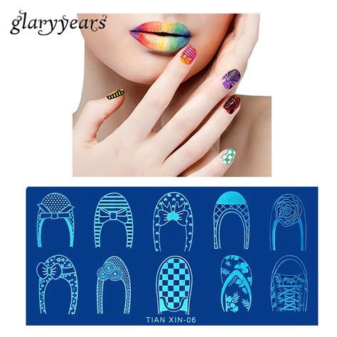 1 Sheet Template Nail Art Stamping Plate Women Manicures Tool Shoe