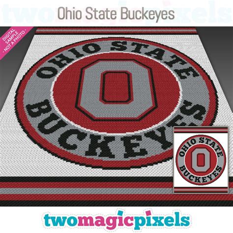 Ohio State Buckeyes By Two Magic Pixels Ohio State Crafts Crochet