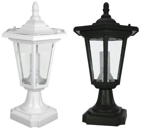 A brick pillar or stone column can be nicely decorated with a pedestal light on top. PP09 Solar 'Coach' Lantern Pillar / Column / Pedestal ...