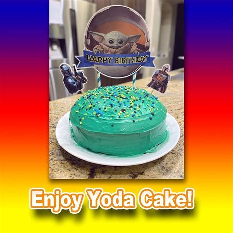 Lot de décorations de gâteaux Yoda mignonnes Thème mandalorien Star Wars Joyeux